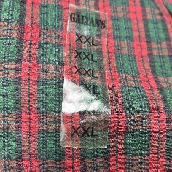 Woolrich short sleeve nwt holiday plaid size xxl outdoor rugged wear 💯 cotton - Picture 5 of 9